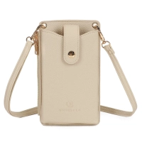 Beige shoulderbag luna pocket