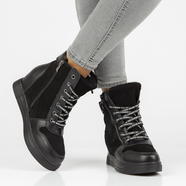 Leather ankle boots Filippo DBT3148/21 BK Black