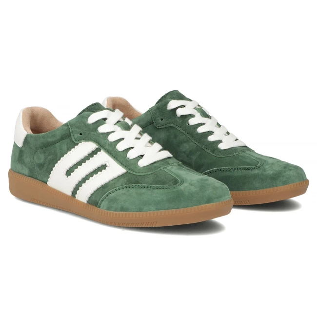 Skórzane sneakersy Filippo DP7492/25 GE zielone