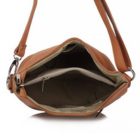 Handbag Toscanio Leather Messenger Bag 16176 camel