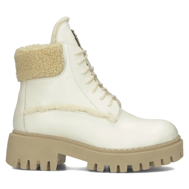 Leather boots Filippo 60374 beige