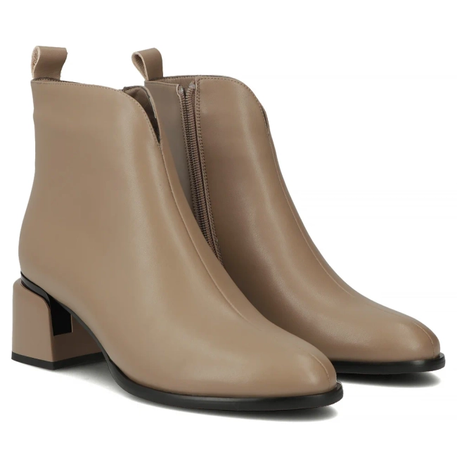 Leather ankle boots Filippo DBT7459/25 BE beige