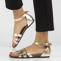 Leather sandals Filippo 40225 gold