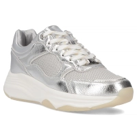 Skórzane sneakersy Filippo DP6723/25 SI srebrne