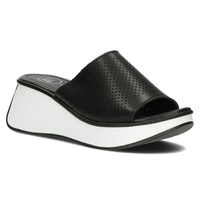 Leather slippers Filippo DK3614/22 BK black