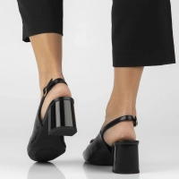 Leather sandals Filippo DS7820/26 BK black