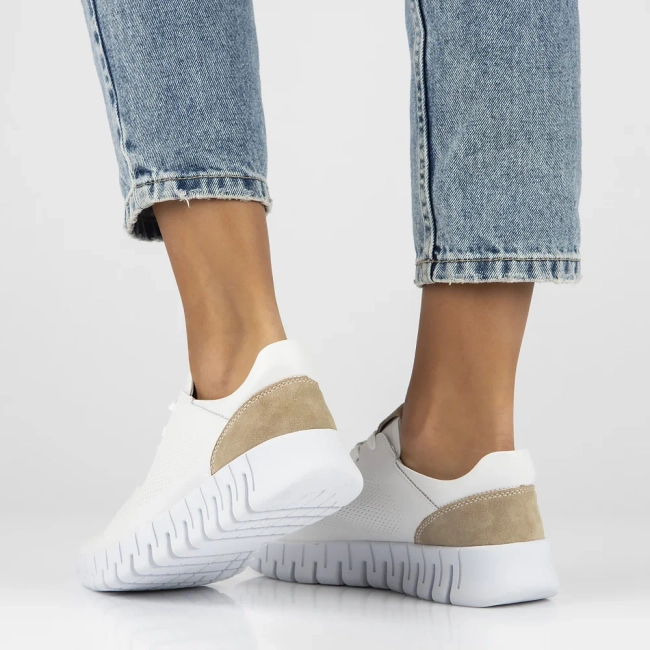 Leather Sneakers Filippo DP6035/24 WH white