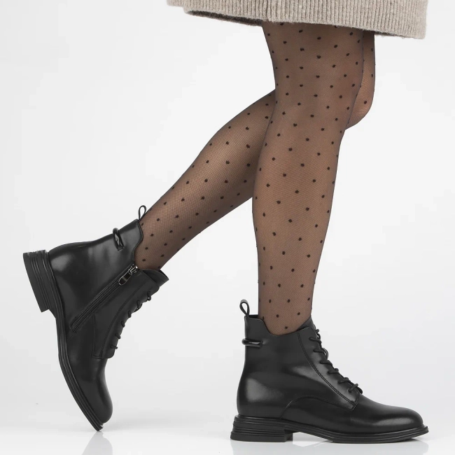 Leather ankle boots Filippo DBT6582/24 BK black