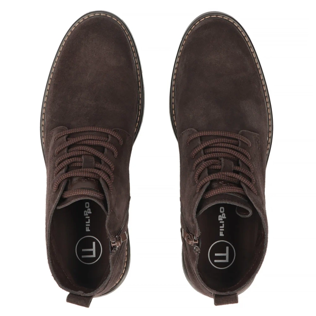 Leather ankle boots Filippo MBT8318/26 D BR brown