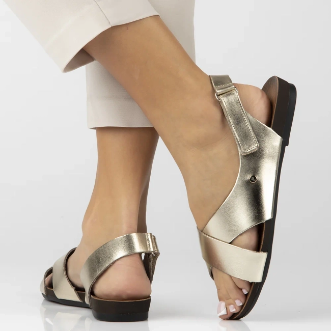 Leather sandals Filippo 40141 gold