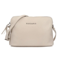 Leather handbag Toscanio F197 cream