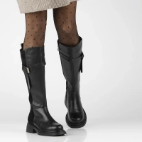 Leather boots DKZ6404/24 BK black