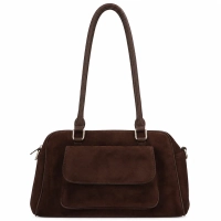 Dark brown handbag Ines