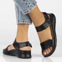 Leather sandals Filippo DS6019/24 BK black