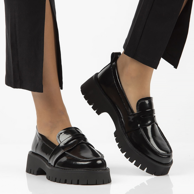 Leather shoes Filippo DP3939/22 BK black