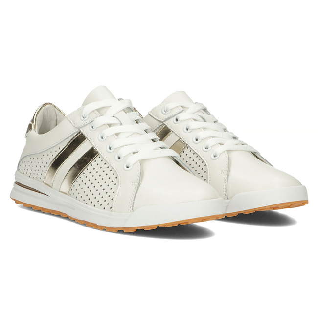 Leather shoes Filippo DP4477/23 WH GO white