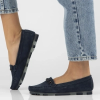 Leather loafers Filippo DP1202/24 NV navy blue