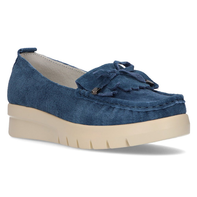 Leather loafers Filippo DP2030/21 BL blue