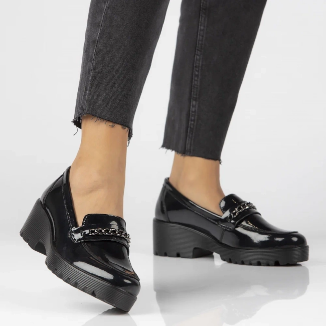 Leather shoes Filippo DP4139/23 BK black