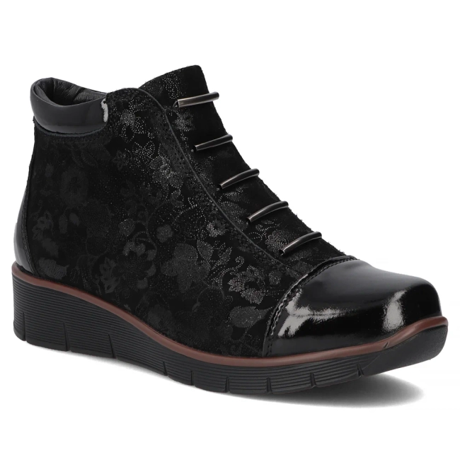 Leather ankle boots Filippo DBT3179/25 BK FL black