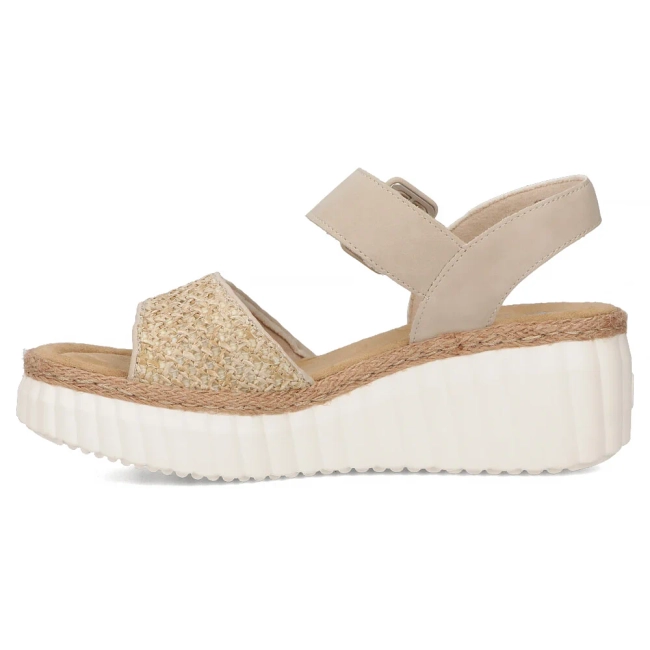 Sandals Rieker 69176-62 beige