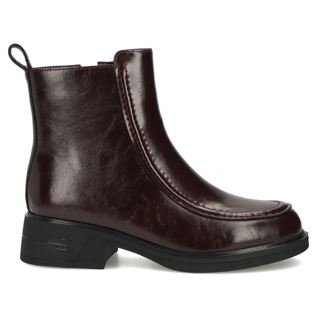 Leather ankle boots Filippo DBT8119/26 BG burgundy