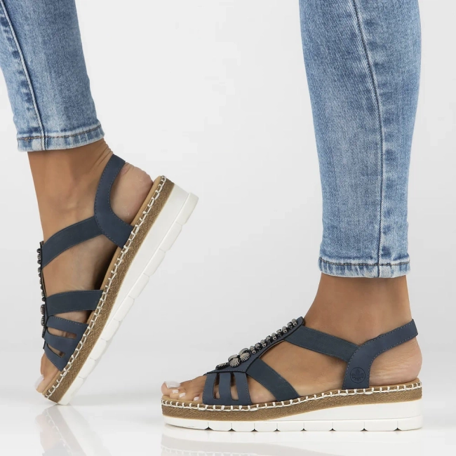 Sandals Rieker V1206-14 blue