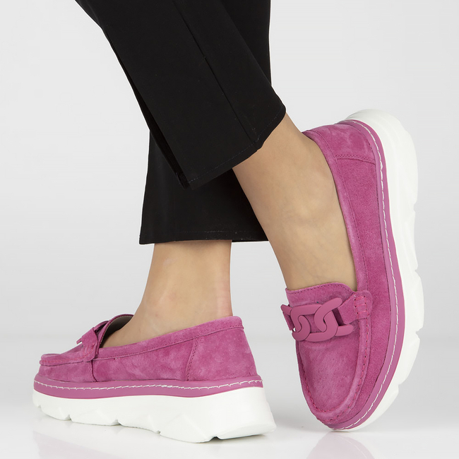 Leather shoes Filippo DP4552/23 FH pink