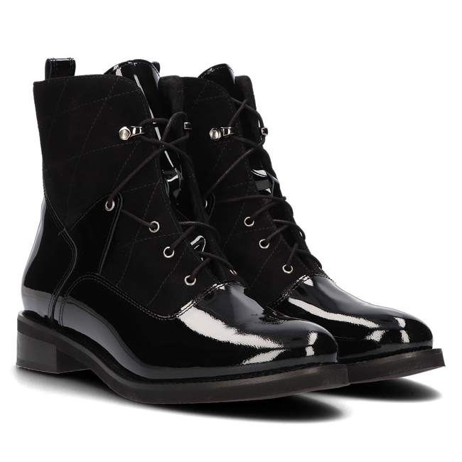 Leather ankle boots Sagan 4671 black