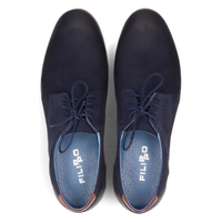 Leather shoes Filippo 1757 navy blue