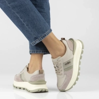 Leather sneakers Filippo DP7563/26 BE beige