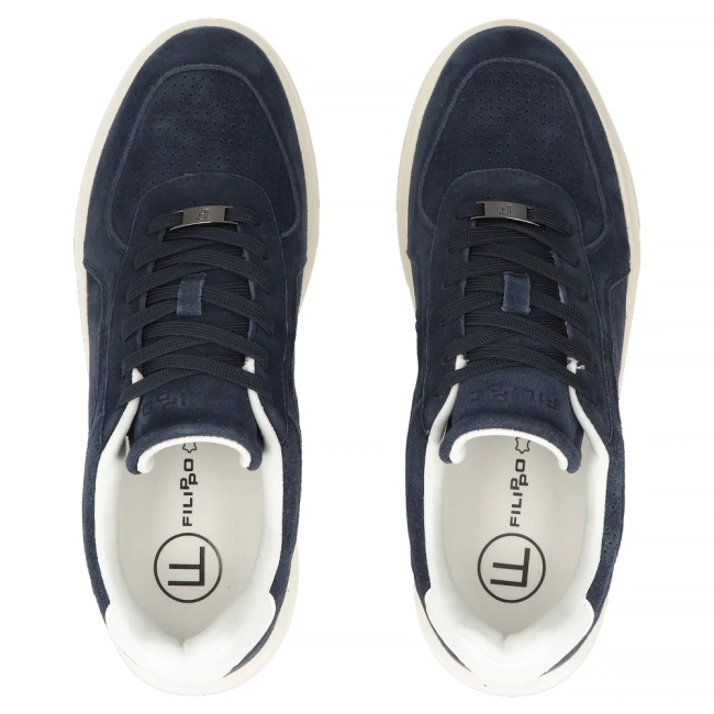 Leather Sneakers Filippo MSP7841/26 NV navy