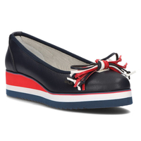 Leather ballerinas Filippo DP2159/21 NV navy blue