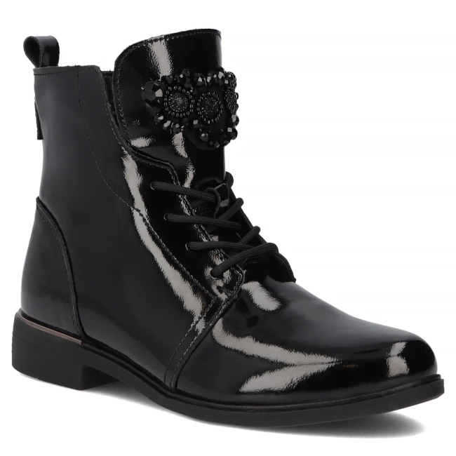 Leather ankle boots Filippo DBT6476/25 BK black
