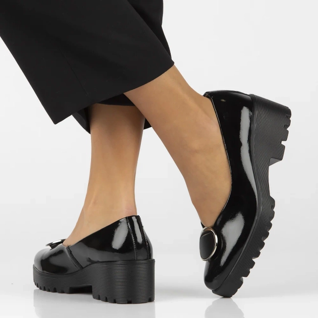 Leather shoes Filippo DP4569/24 BK L black