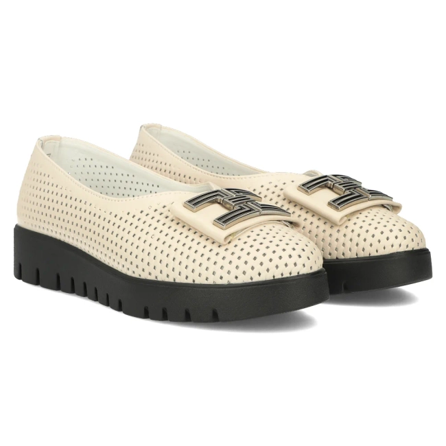 Leather shoes Filippo DP6043/24 BE beige