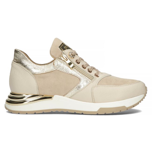 Skórzane sneakersy Filippo 144 beżowe