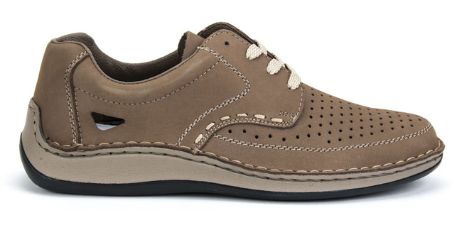 Półbuty Rieker 05237-64 Beige