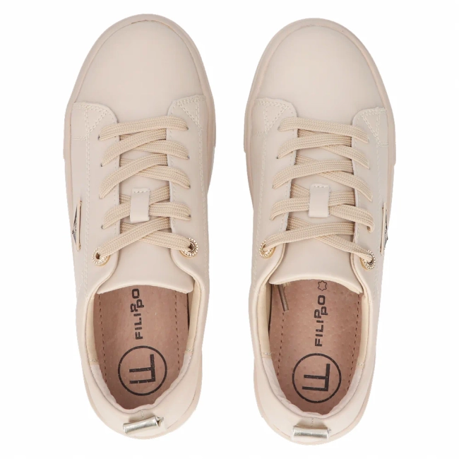 Leather shoes Filippo DP3533/24 BE L beige