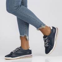 Leather shoes Filippo DP3509/22 NV navy