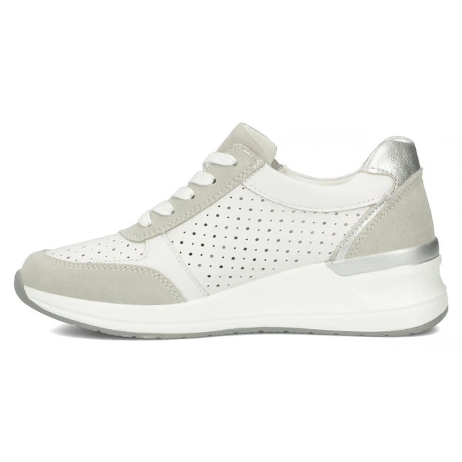 Skórzane sneakersy Filippo DP6011/24 WH białe