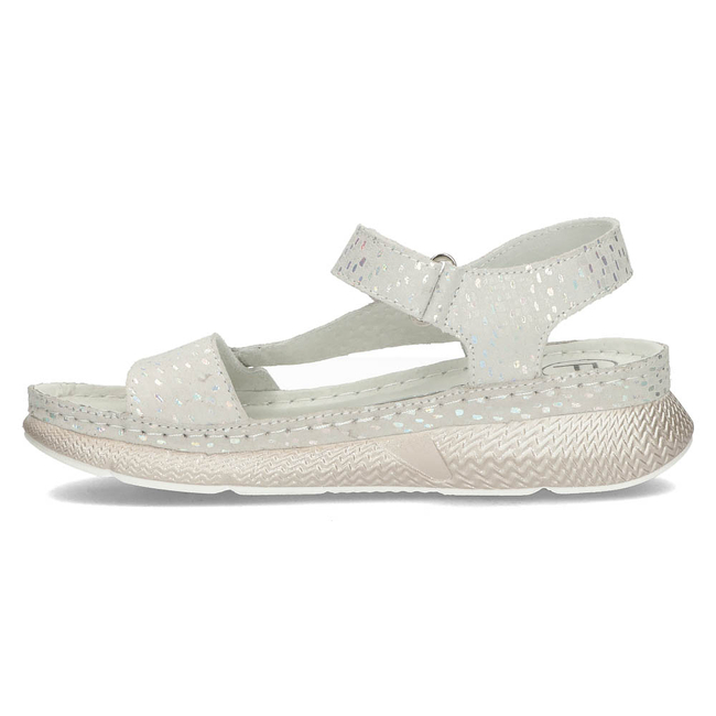 Leather sandals Filippo DS3517/22 SI silver