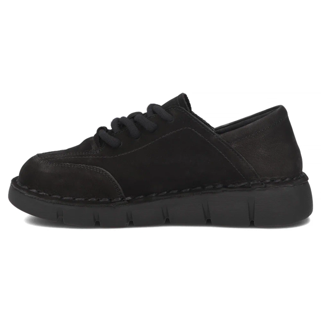 Skórzane półbuty Filippo DP8180/26 BK czarne