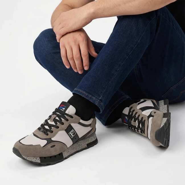 Leather Sneakers Filippo MSP7835/26 TP taupe