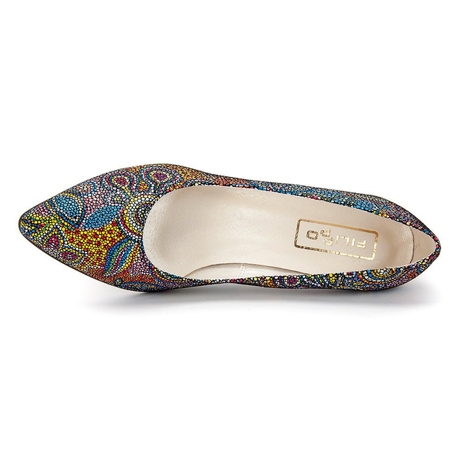 Pumps FILIPPO 2161 Peacock Eye Yellow