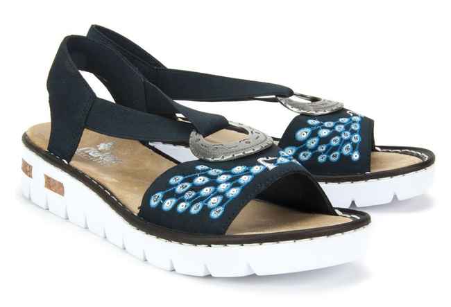 Sandals Rieker 610D2-14 Blue