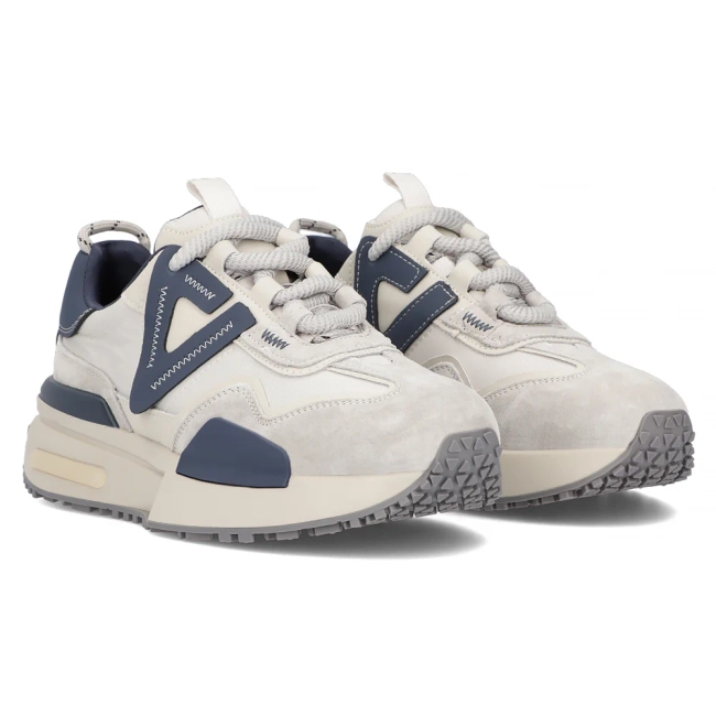 Leather sneakers Filippo DP6523/24 GR grey