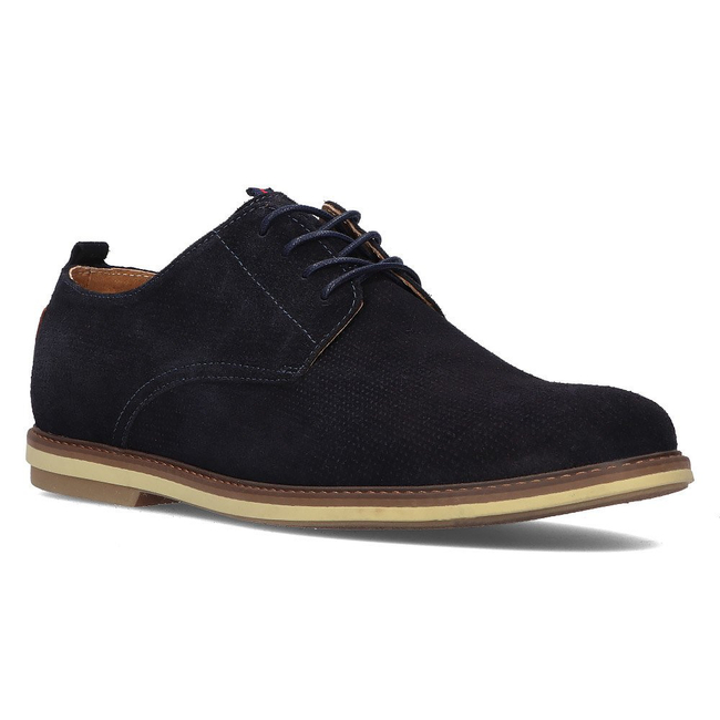 Leather shoes Filippo 5385-1 navy blue