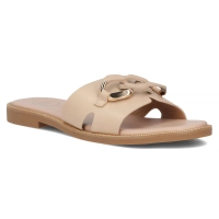 Klapki Filippo DK6218/24 BE beżowe