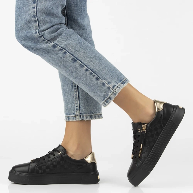 Leather shoes Filippo DP7493/25 BK black